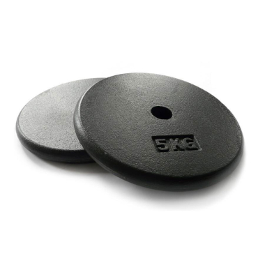 image of Body Power 5Kg Pro-Style Standard Weight Plates (x4)